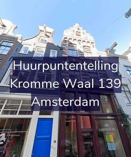 Foto gevel Huurpuntentelling voor Kromme Waal 139, Amsterdam