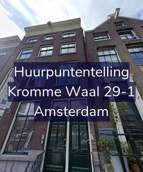 Foto gevel Huurpuntentelling voor Kromme Waal 29-1, Amsterdam