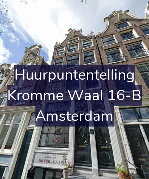 Foto gevel Huurpuntentelling voor Kromme Waal 16-B, Amsterdam
