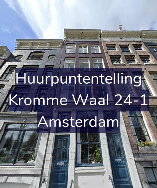 Foto gevel Huurpuntentelling voor Kromme Waal 24-1, Amsterdam