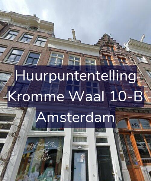 Foto gevel Huurpuntentelling voor Kromme Waal 10-B, Amsterdam