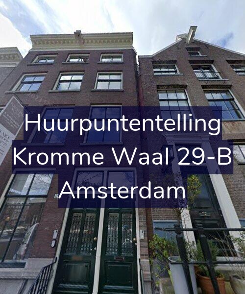 Foto gevel Huurpuntentelling voor Kromme Waal 29-B, Amsterdam