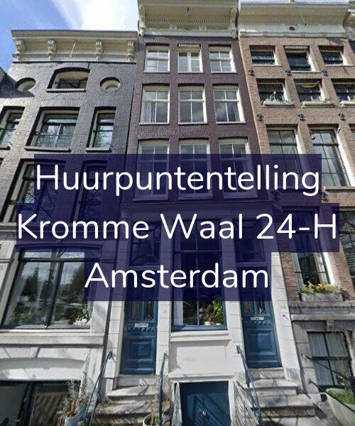 Foto gevel Huurpuntentelling voor Kromme Waal 24-H, Amsterdam