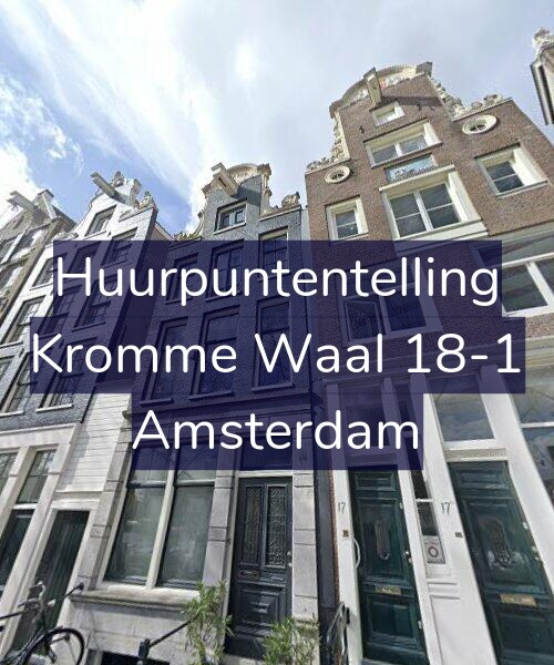 Foto gevel Huurpuntentelling voor Kromme Waal 18-1, Amsterdam