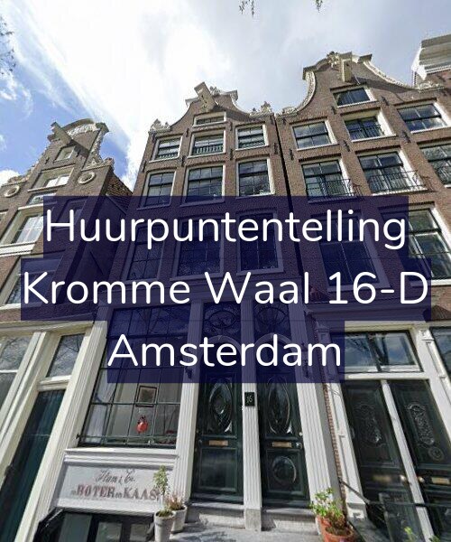 Foto gevel Huurpuntentelling voor Kromme Waal 16-D, Amsterdam