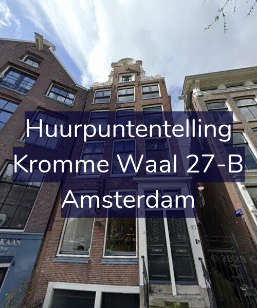 Foto gevel Huurpuntentelling voor Kromme Waal 27-B, Amsterdam