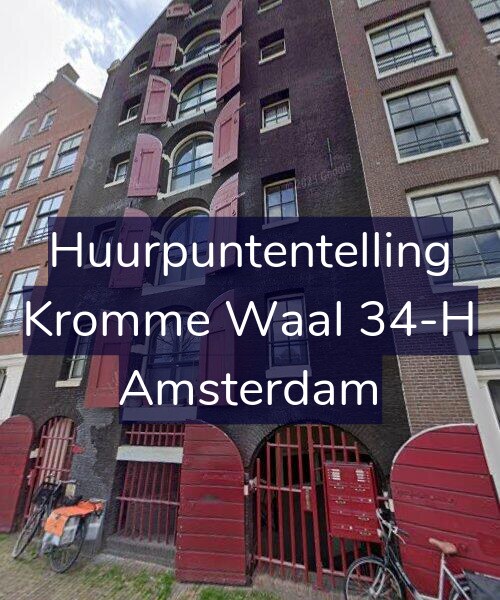 Foto gevel Huurpuntentelling voor Kromme Waal 34-H, Amsterdam