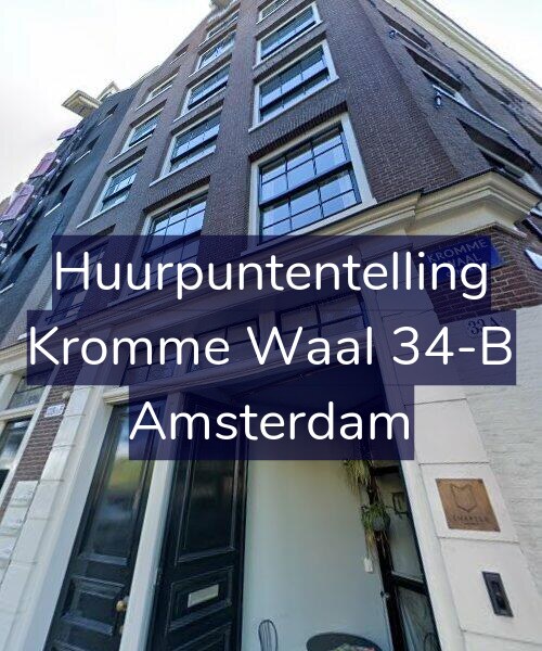 Foto gevel Huurpuntentelling voor Kromme Waal 34-B, Amsterdam