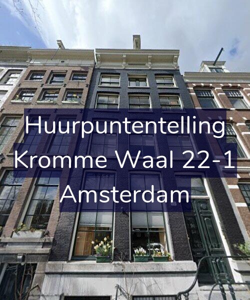 Foto gevel Huurpuntentelling voor Kromme Waal 22-1, Amsterdam