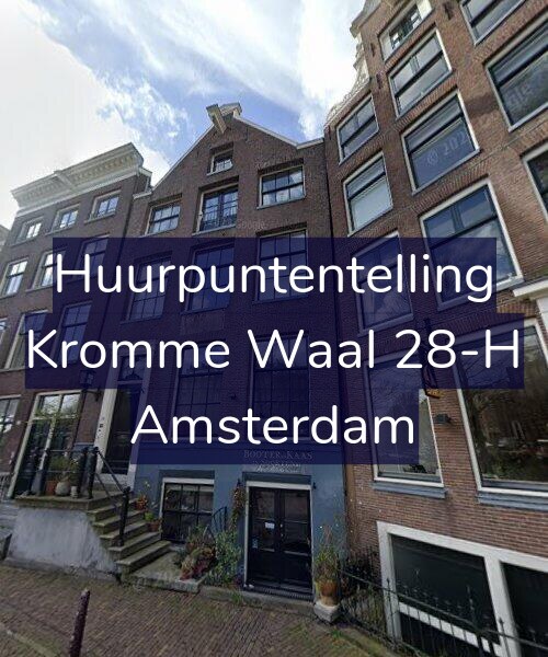 Foto gevel Huurpuntentelling voor Kromme Waal 28-H, Amsterdam