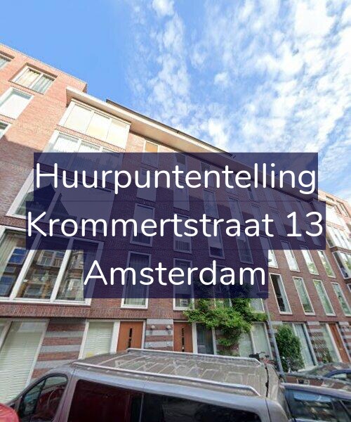 Foto gevel Huurpuntentelling voor Krommertstraat 13, Amsterdam