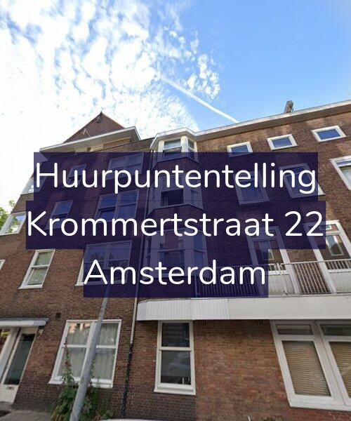 Foto gevel Huurpuntentelling voor Krommertstraat 22, Amsterdam