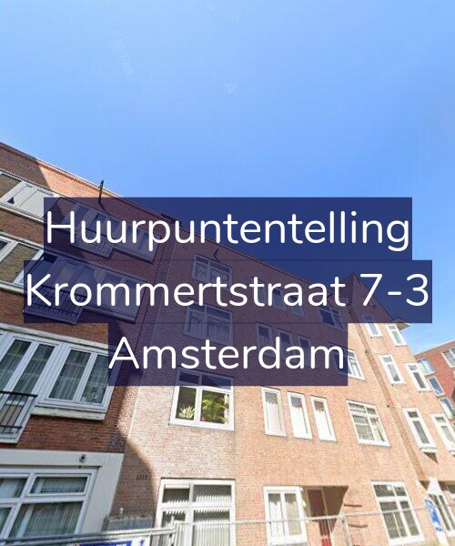 Foto gevel Huurpuntentelling voor Krommertstraat 7-3, Amsterdam