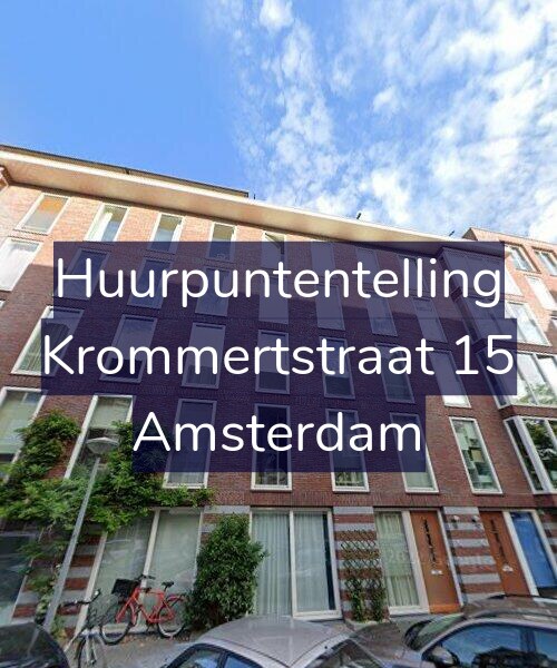 Foto gevel Huurpuntentelling voor Krommertstraat 15, Amsterdam