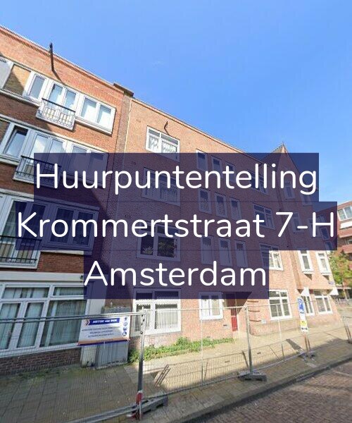 Foto gevel Huurpuntentelling voor Krommertstraat 7-H, Amsterdam