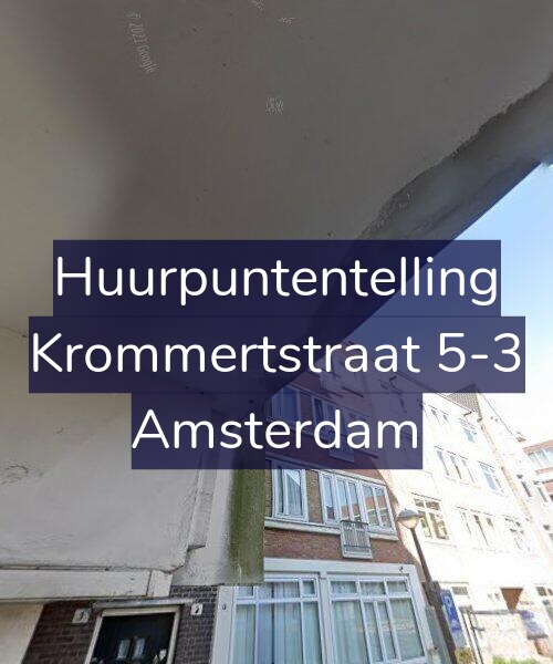 Foto gevel Huurpuntentelling voor Krommertstraat 5-3, Amsterdam