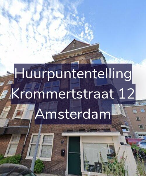 Foto gevel Huurpuntentelling voor Krommertstraat 12, Amsterdam