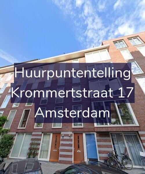 Foto gevel Huurpuntentelling voor Krommertstraat 17, Amsterdam