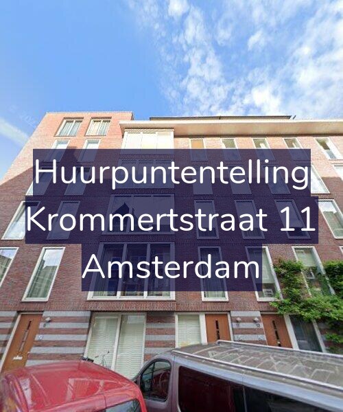 Foto gevel Huurpuntentelling voor Krommertstraat 11, Amsterdam