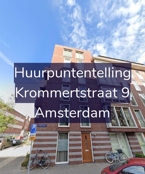 Foto gevel Huurpuntentelling voor Krommertstraat 9, Amsterdam