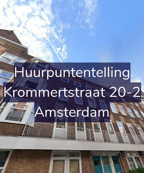Foto gevel Huurpuntentelling voor Krommertstraat 20-2, Amsterdam