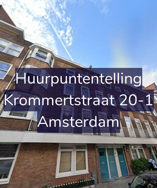 Foto gevel Huurpuntentelling voor Krommertstraat 20-1, Amsterdam