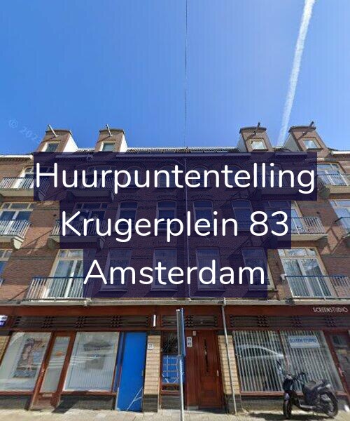 Foto gevel Huurpuntentelling voor Krugerplein 83, Amsterdam