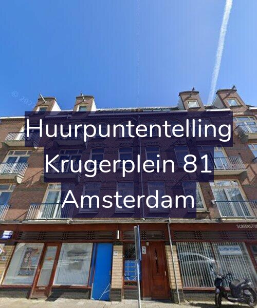 Foto gevel Huurpuntentelling voor Krugerplein 81, Amsterdam