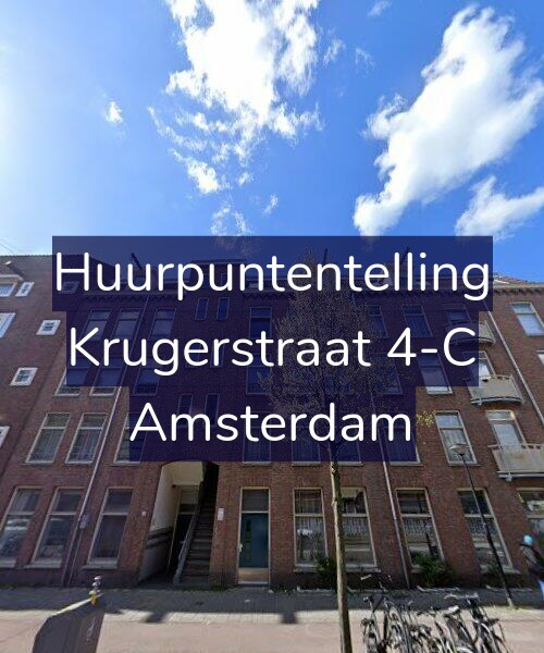 Foto gevel Huurpuntentelling voor Krugerstraat 4-C, Amsterdam