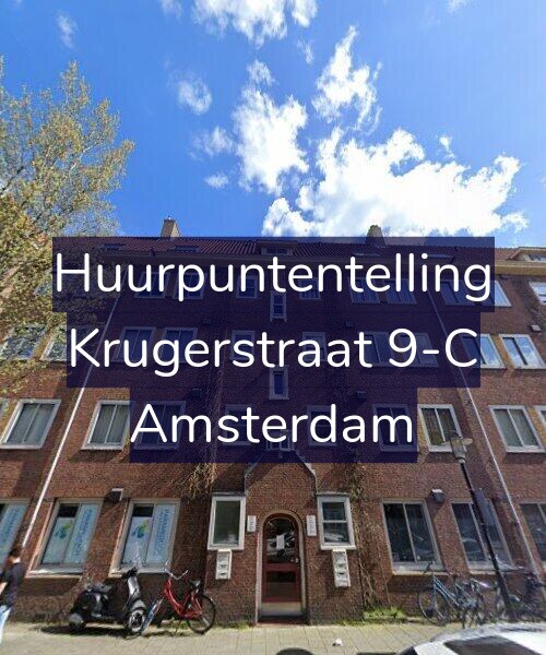 Foto gevel Huurpuntentelling voor Krugerstraat 9-C, Amsterdam