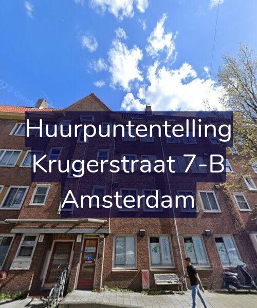 Foto gevel Huurpuntentelling voor Krugerstraat 7-B, Amsterdam
