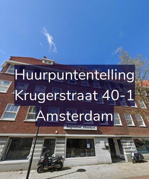 Foto gevel Huurpuntentelling voor Krugerstraat 40-1, Amsterdam