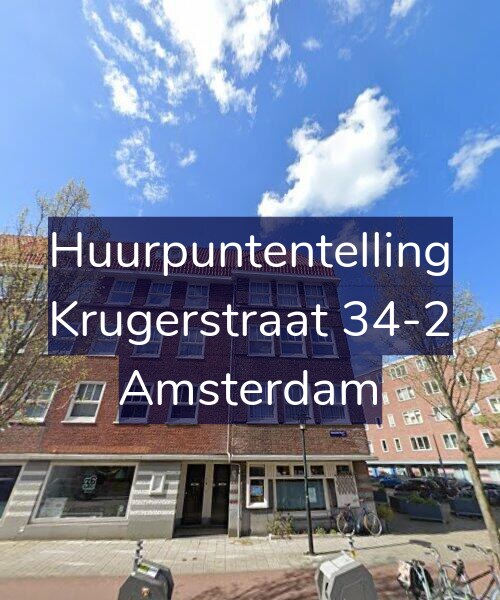 Foto gevel Huurpuntentelling voor Krugerstraat 34-2, Amsterdam