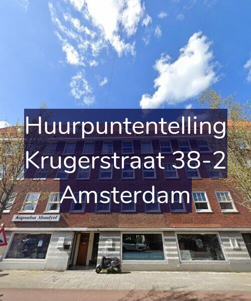 Foto gevel Huurpuntentelling voor Krugerstraat 38-2, Amsterdam