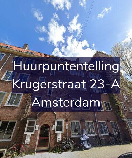 Foto gevel Huurpuntentelling voor Krugerstraat 23-A, Amsterdam