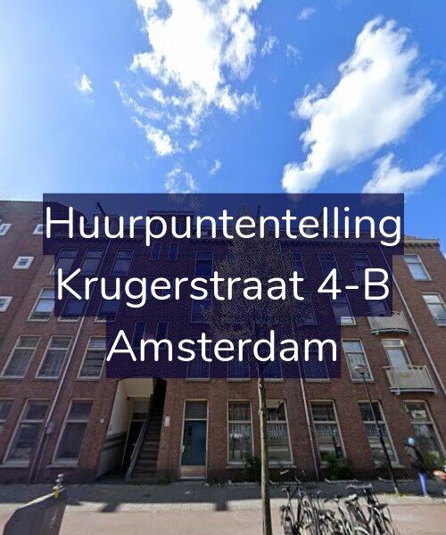 Foto gevel Huurpuntentelling voor Krugerstraat 4-B, Amsterdam