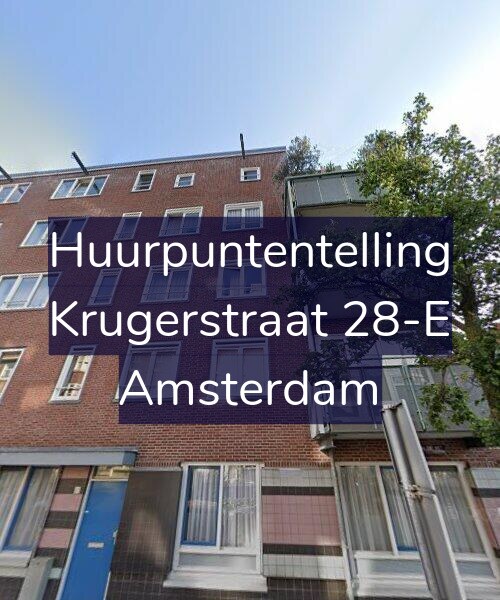 Foto gevel Huurpuntentelling voor Krugerstraat 28-E, Amsterdam