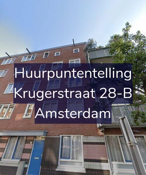 Foto gevel Huurpuntentelling voor Krugerstraat 28-B, Amsterdam