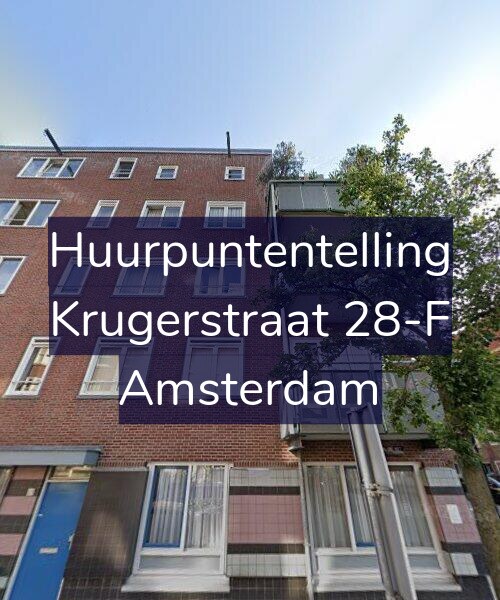 Foto gevel Huurpuntentelling voor Krugerstraat 28-F, Amsterdam