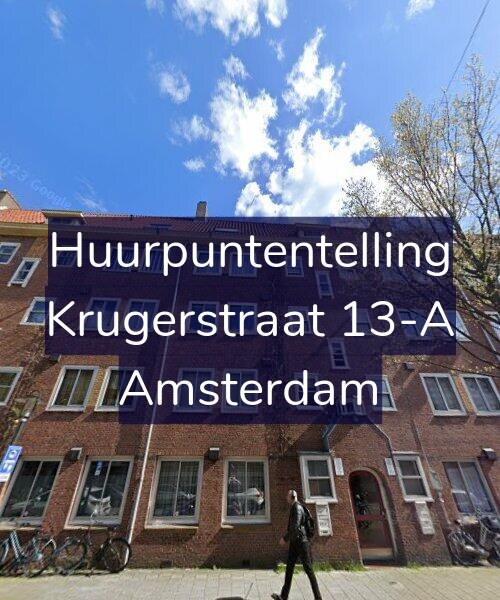 Foto gevel Huurpuntentelling voor Krugerstraat 13-A, Amsterdam