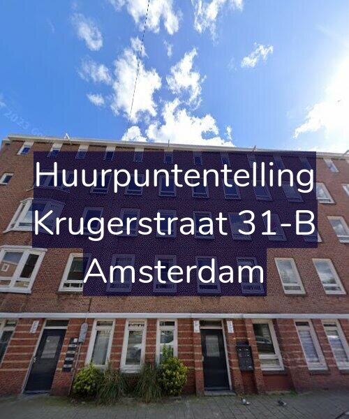 Foto gevel Huurpuntentelling voor Krugerstraat 31-B, Amsterdam