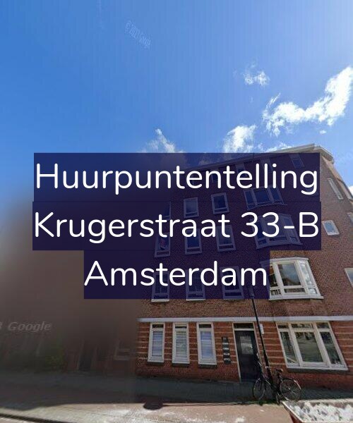 Foto gevel Huurpuntentelling voor Krugerstraat 33-B, Amsterdam