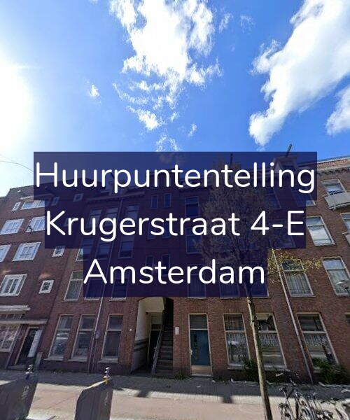 Foto gevel Huurpuntentelling voor Krugerstraat 4-E, Amsterdam