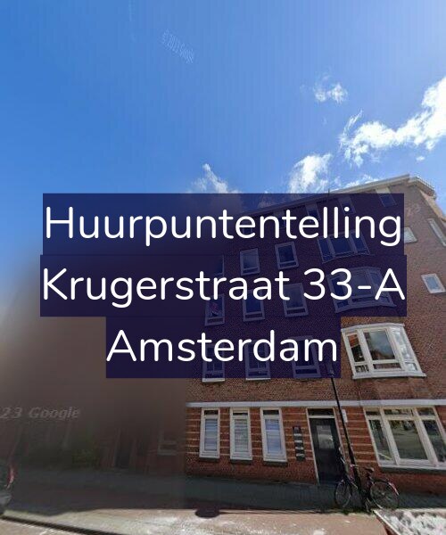 Foto gevel Huurpuntentelling voor Krugerstraat 33-A, Amsterdam