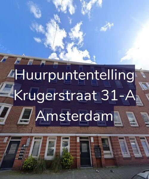 Foto gevel Huurpuntentelling voor Krugerstraat 31-A, Amsterdam