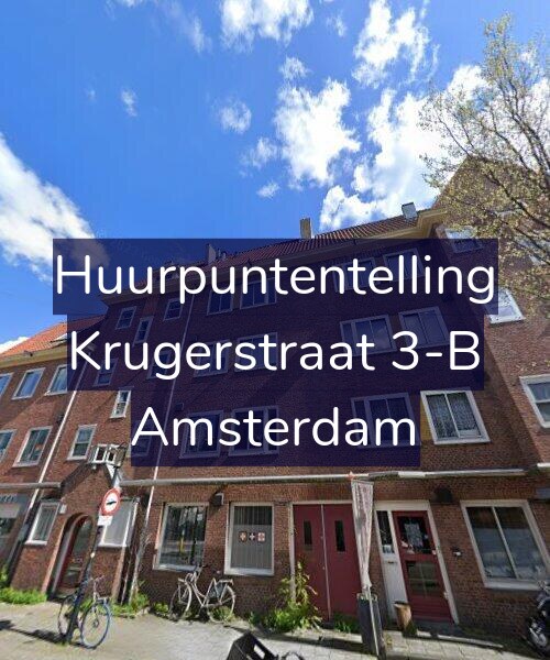 Foto gevel Huurpuntentelling voor Krugerstraat 3-B, Amsterdam