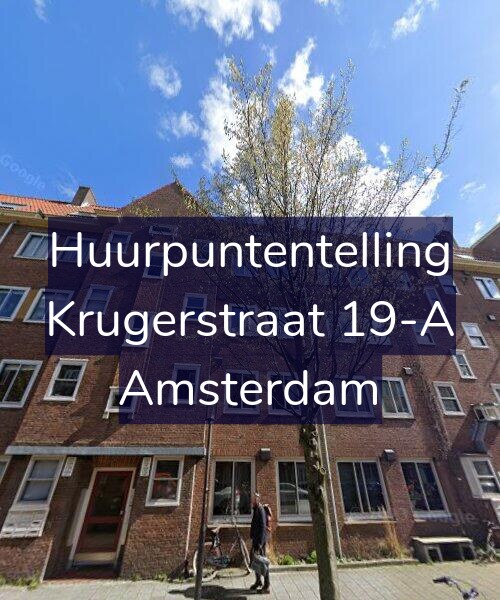 Foto gevel Huurpuntentelling voor Krugerstraat 19-A, Amsterdam