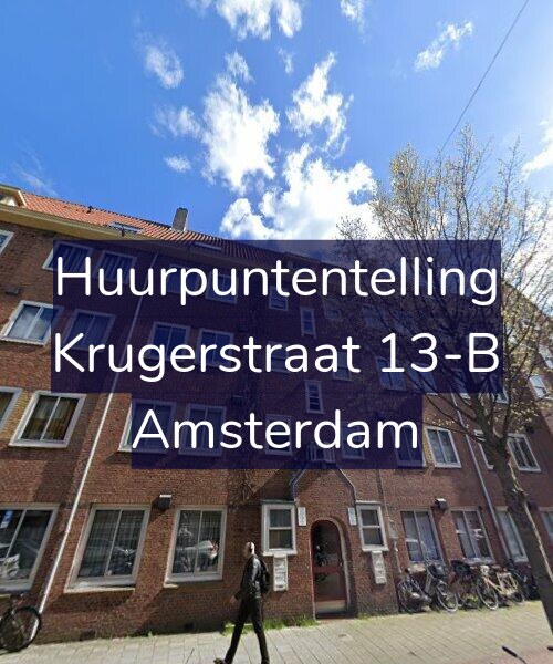 Foto gevel Huurpuntentelling voor Krugerstraat 13-B, Amsterdam