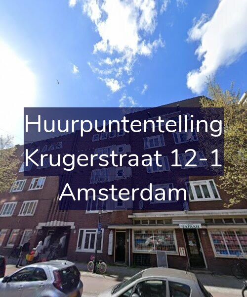 Foto gevel Huurpuntentelling voor Krugerstraat 12-1, Amsterdam