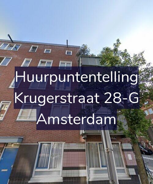 Foto gevel Huurpuntentelling voor Krugerstraat 28-G, Amsterdam